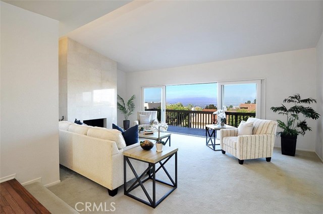 Living Room with a Large View Balcony