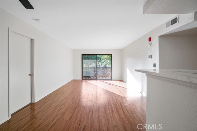 Living room looking out to balcony