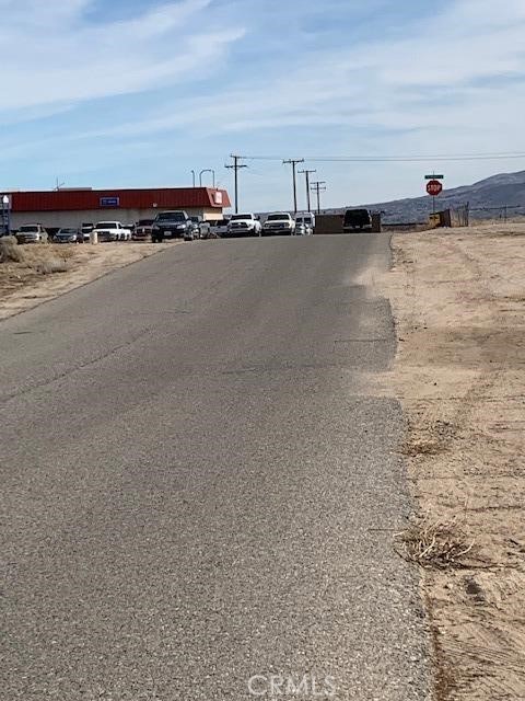 Corner of property going East