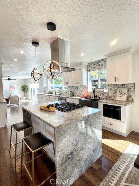 Pendant Lights and Room for Bar Stools