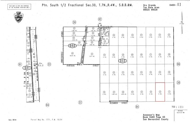 Detail Gallery Image 5 of 6 For 0 Oleander Vl, Oro Grande,  CA 92368 - – Beds | – Baths