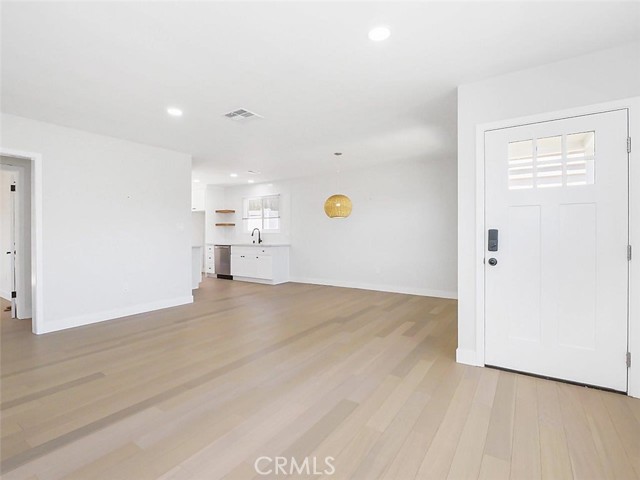 Living room towards kitchen