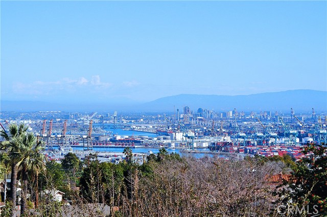 Views of the harbor and downtown Long Beach