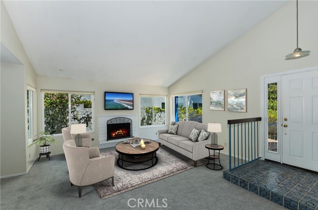Virtual Staging Shown Here In The Living Room/Front Entry