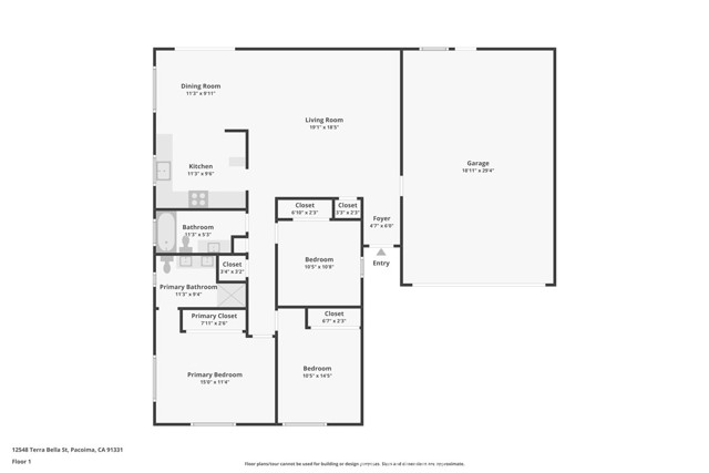 Detail Gallery Image 23 of 23 For 12548 Terra Bella St, Pacoima,  CA 91331 - 3 Beds | 2 Baths