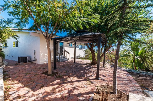 Gazebo in the backyard.