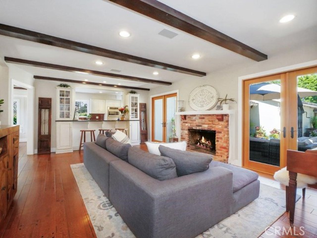 French doors to access the backyard.