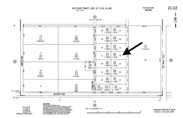 32 LUNA Road, Niland, CA, 92233 32 LUNA Road, Niland, CA, 92233