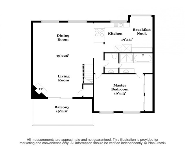 Upstairs floor plan