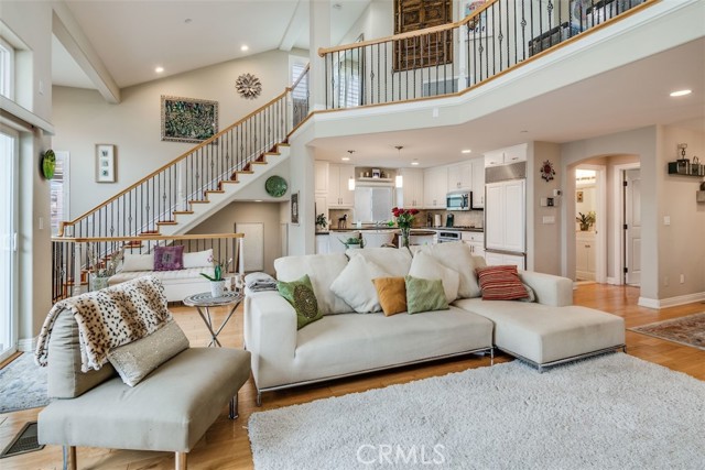 Living room and mezzanine level