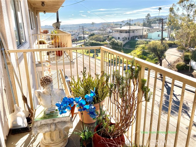 Palos Verdes Hills from the Dining Room Balcony.