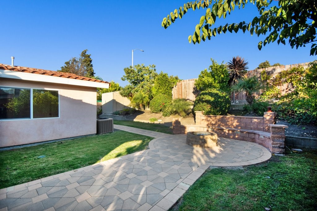 Backyard - closer look of Fire pit and nice relaxing area