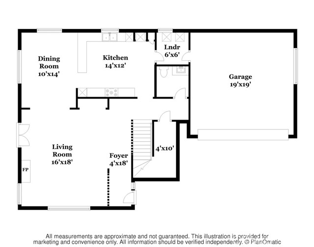 Lower level floor plan