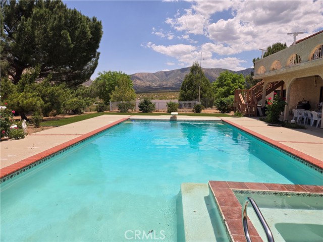 pool and spa facing north