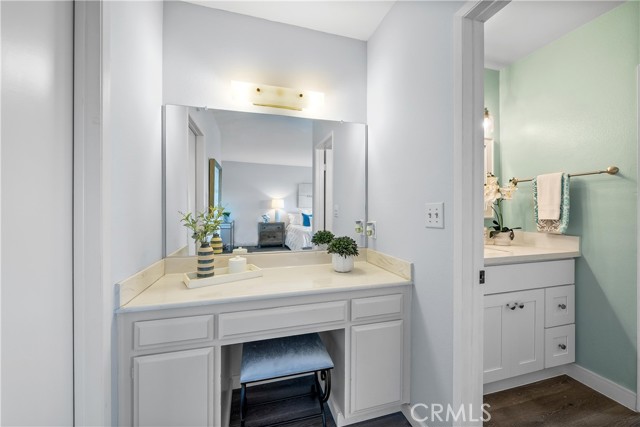 Master bathroom vanity area