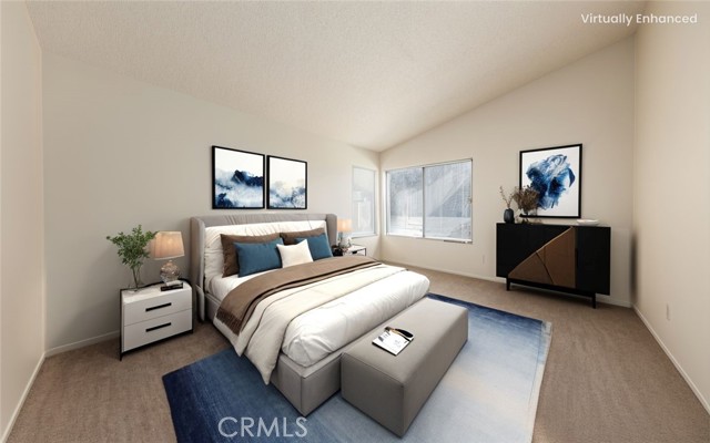 Primary Bedroom virtually staged