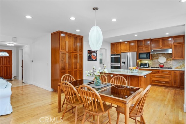 Spacious dining area.