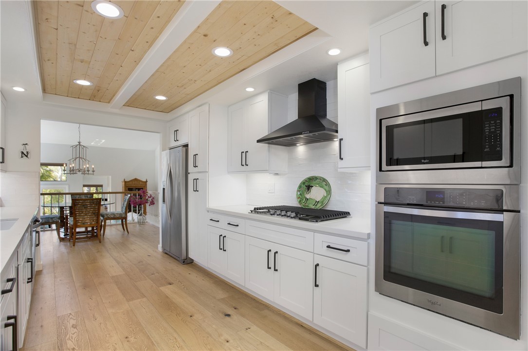 Kitchen open to dining room