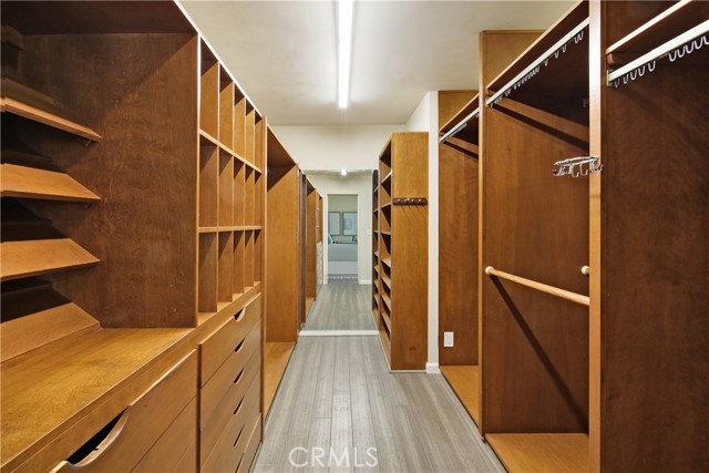 Large walk in closet in primary bedroom