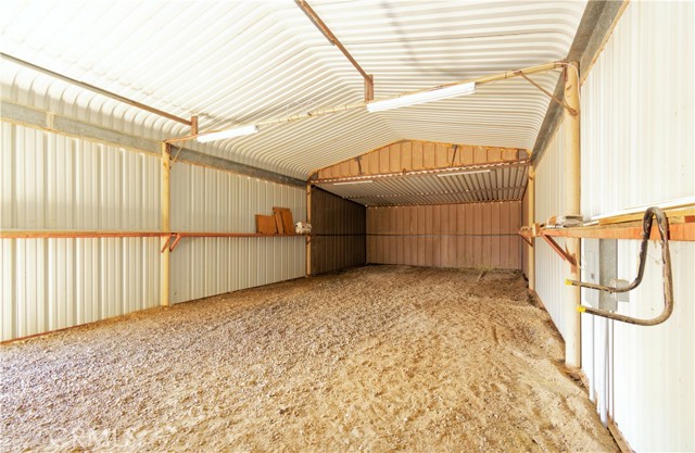 inside of metal building