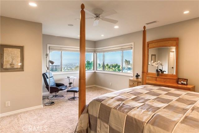 Master bedroom enjoys a wonderful view, too!