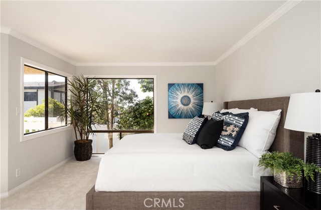 Master bedroom...another one of those large windows