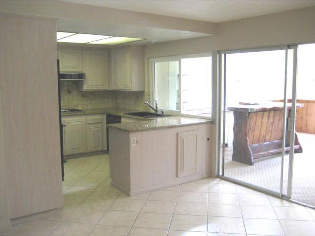 Kitchen view with eating area or family room