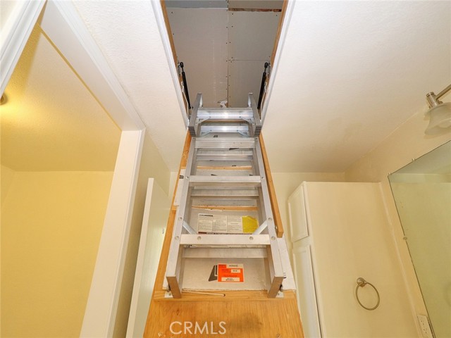 Cascading Ladder to storage room.