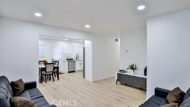 Living room open to kitchen