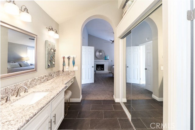 primary bath sink & vanity area