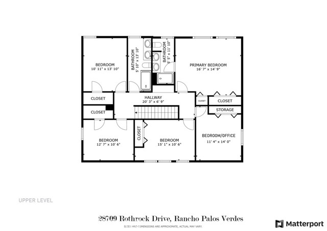 Upper Floor Floorplan