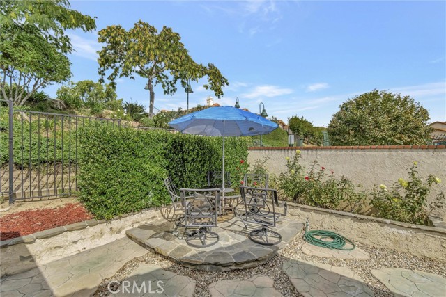 Outside patio area off of primary bedroom
