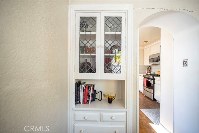 Original built ins in the kitchen nook.