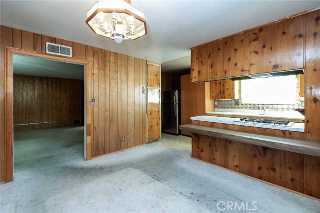 Kitchen and dining room.