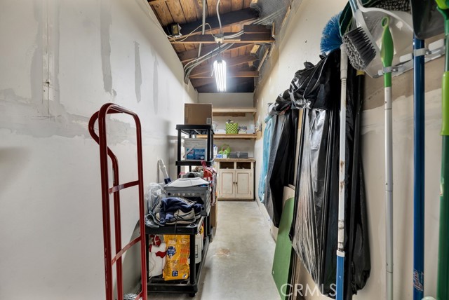 Extra side room off converted garage