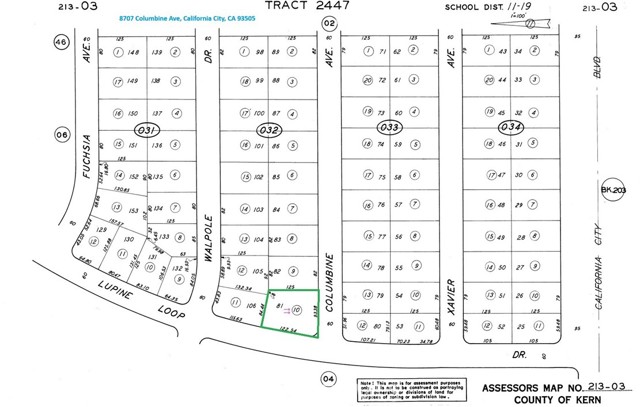 Detail Gallery Image 15 of 15 For 8707 Columbine Ave, California City,  CA 93505 - – Beds | – Baths