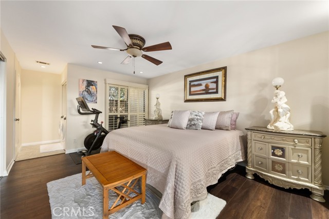 Upstairs Master Bedroom with ensuite master bathroom and washer and and dryer - plus your own private balcony!