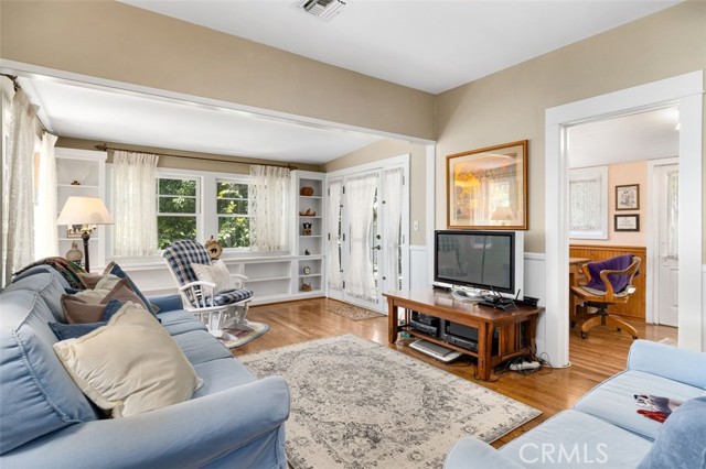 Family room and office. Lots of windows.