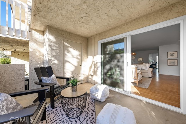 Spacious front patio