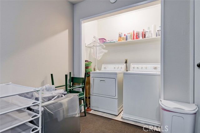 In unit washer and dryer