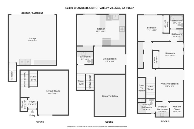 Detail Gallery Image 32 of 37 For 12390 Chandler Bld #J,  Valley Village,  CA 91607 - 3 Beds | 2/1 Baths