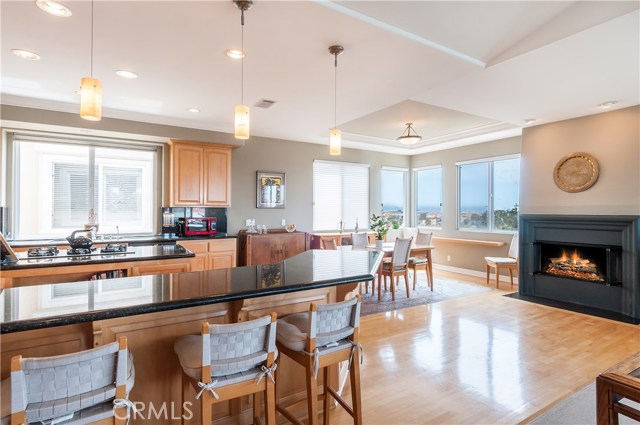 Gleaming hardwood floors, granite counter tops recessed/pendant/track lighting all add to the abundance of natural light that makes this place sparkle and shine!