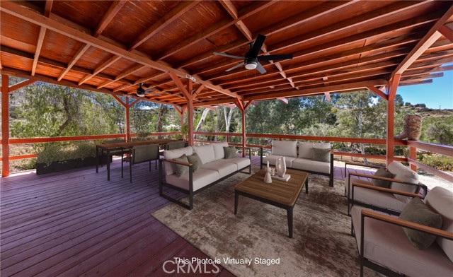 Virtually Staged Front Wrap Around Porch