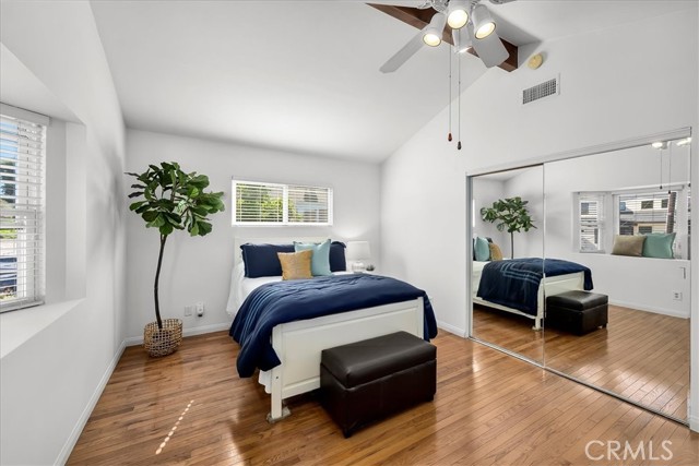 Front bedroom with vaulted ceiling