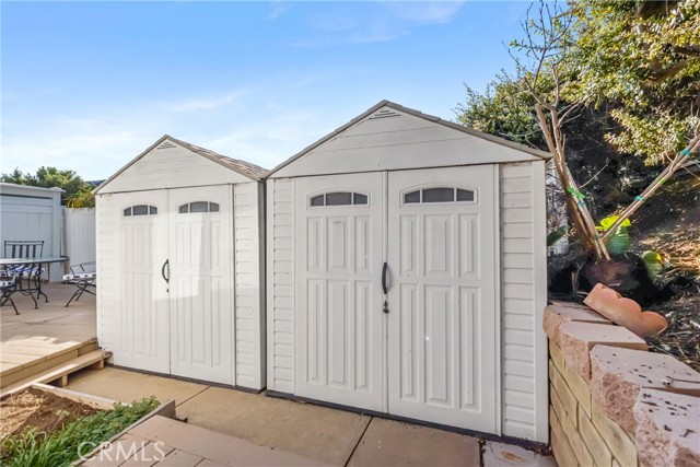 storage for that stuff that needs to be protected from weather, but you don't want in house!