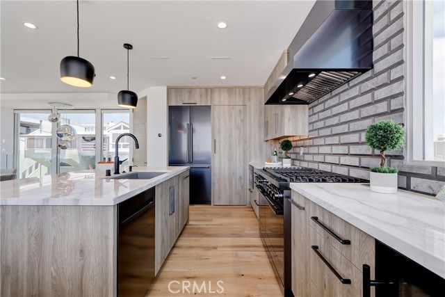 Kitchen features top-of-the-line Dacor appliances