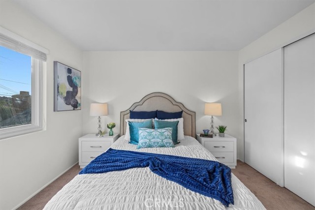 All 4 bedrooms are very similar size-wise. 2 bedrooms and one bath are on upper level.