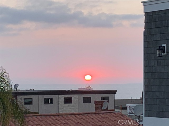 Sunset view from deck
