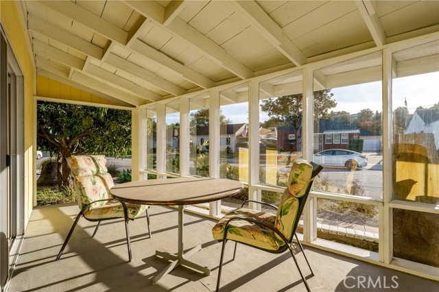 Sun porch off family room