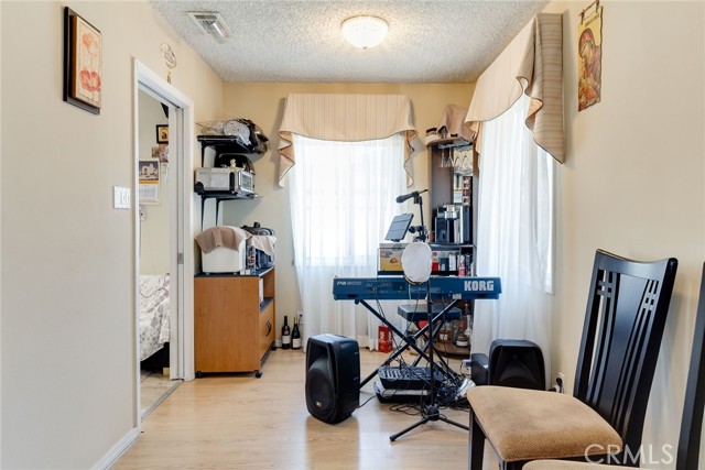 Dining room being used as music room